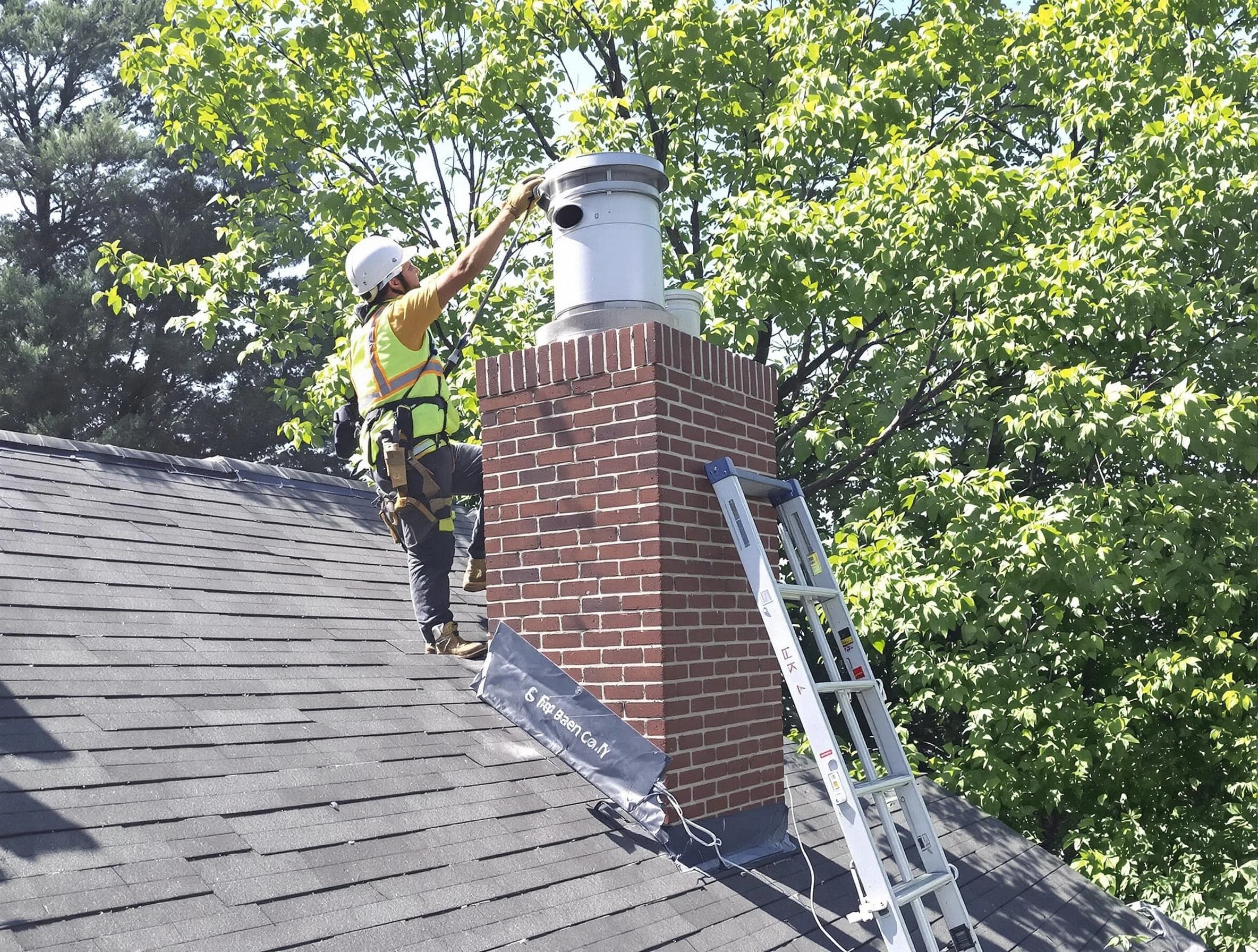 Chimney liner inspection by Fall River Chimney Sweep in Fall River, MA