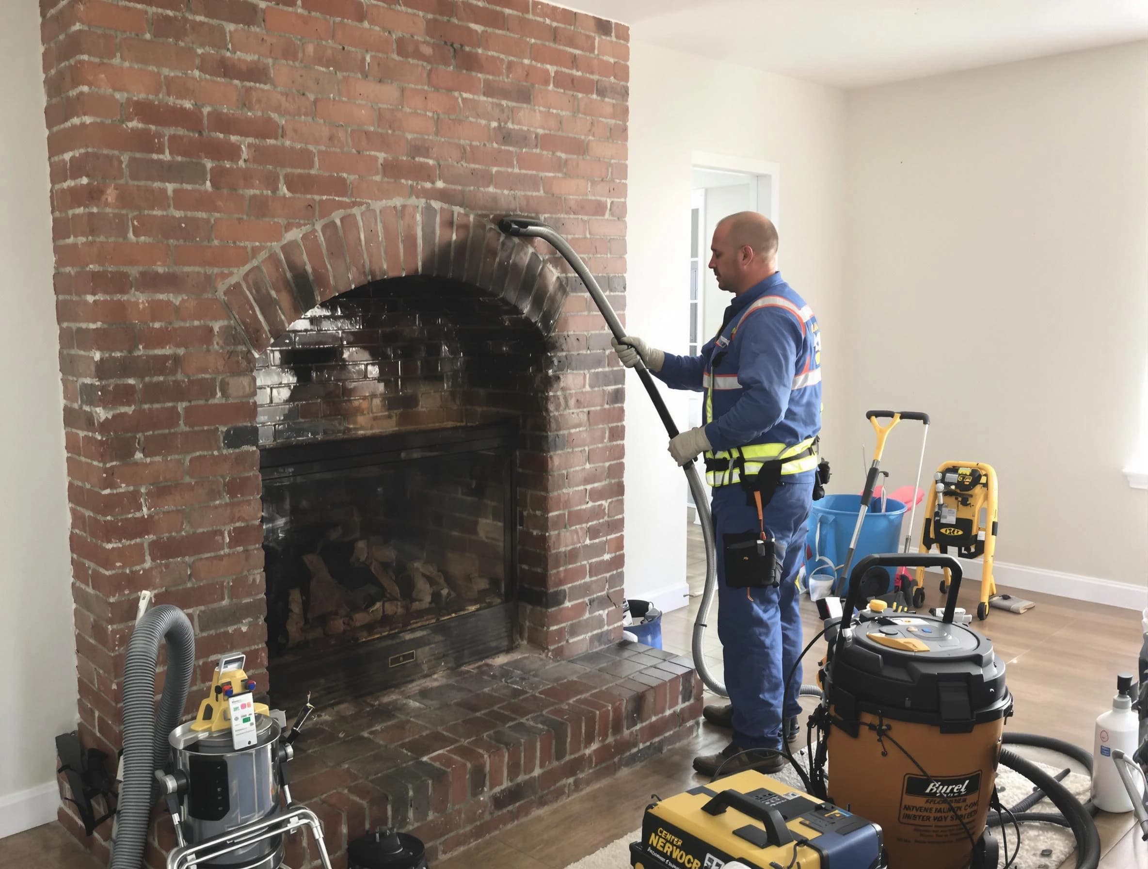 Fall River Chimney Sweep expert performing detailed chimney sweep in Fall River, MA