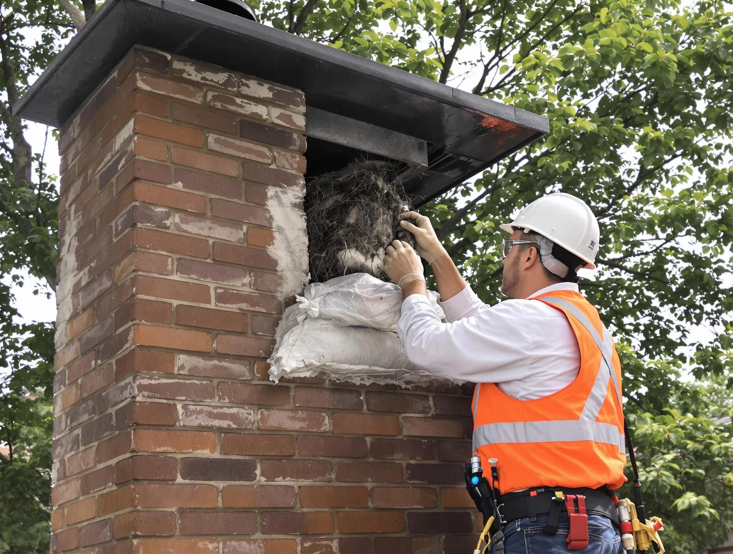 Humane removal of debris and animals by Fall River Chimney Sweep in Fall River, MA