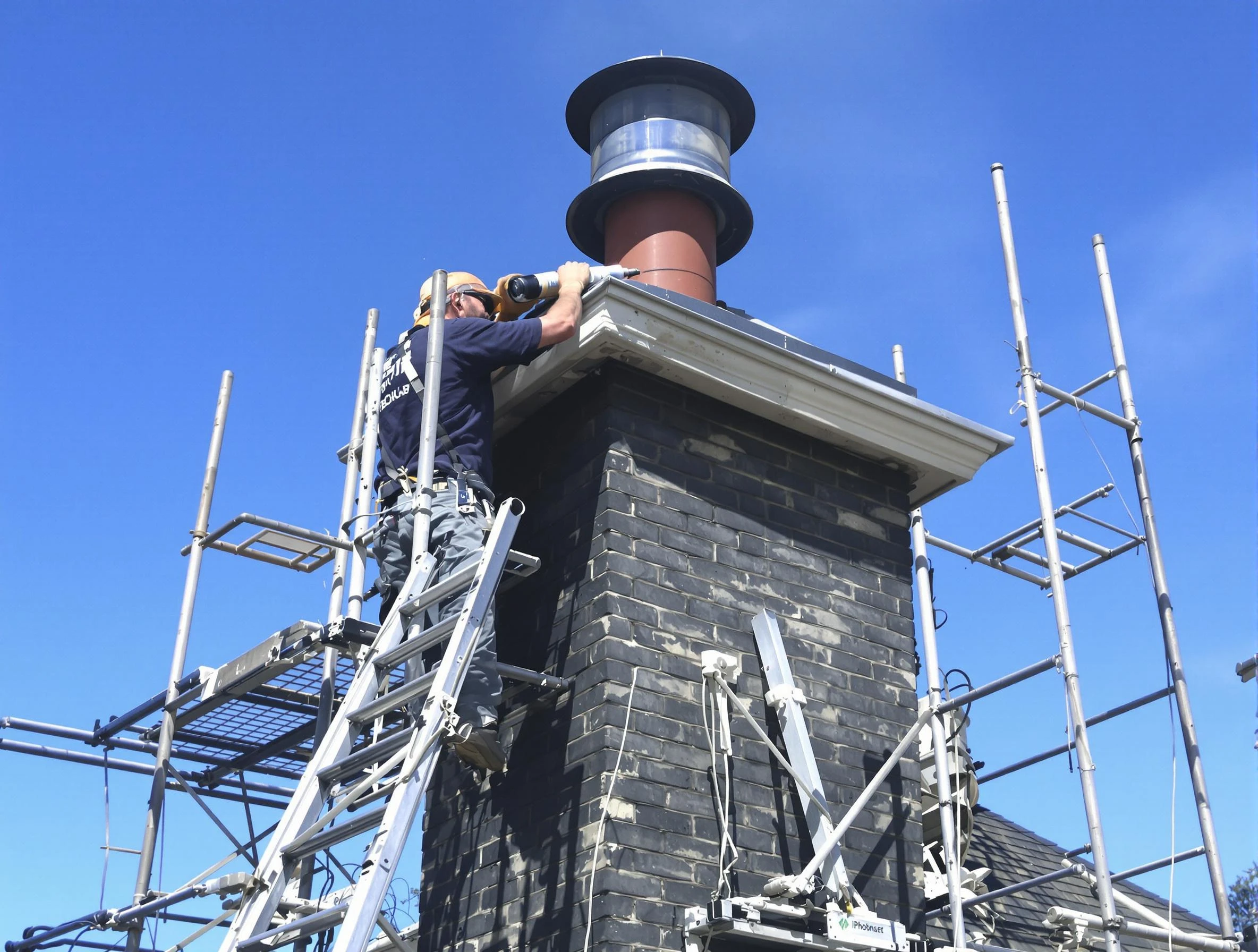 Sturdy chimney crown finished by Fall River Chimney Sweep in Fall River, MA