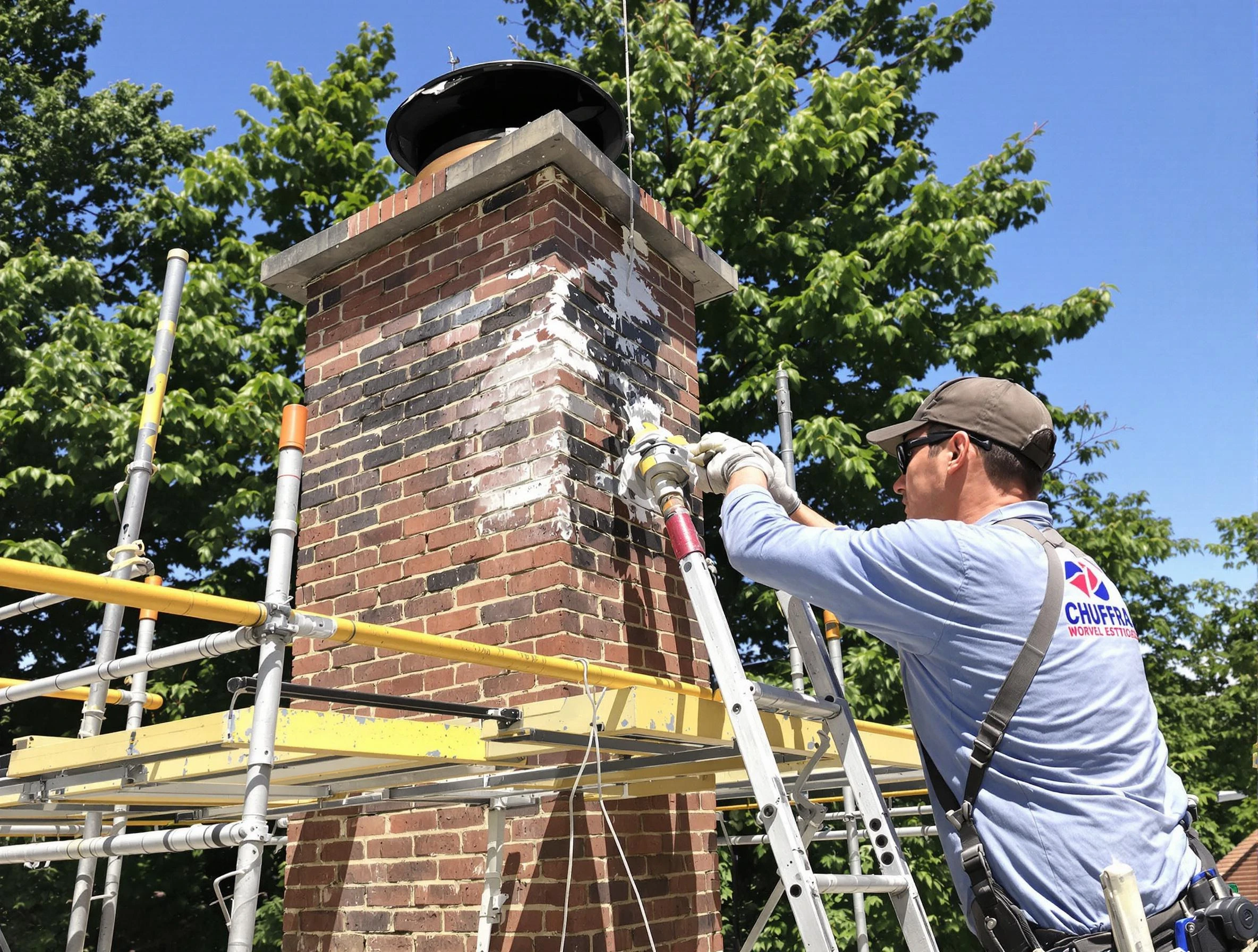 Structural chimney repair by Fall River Chimney Sweep in Fall River, MA