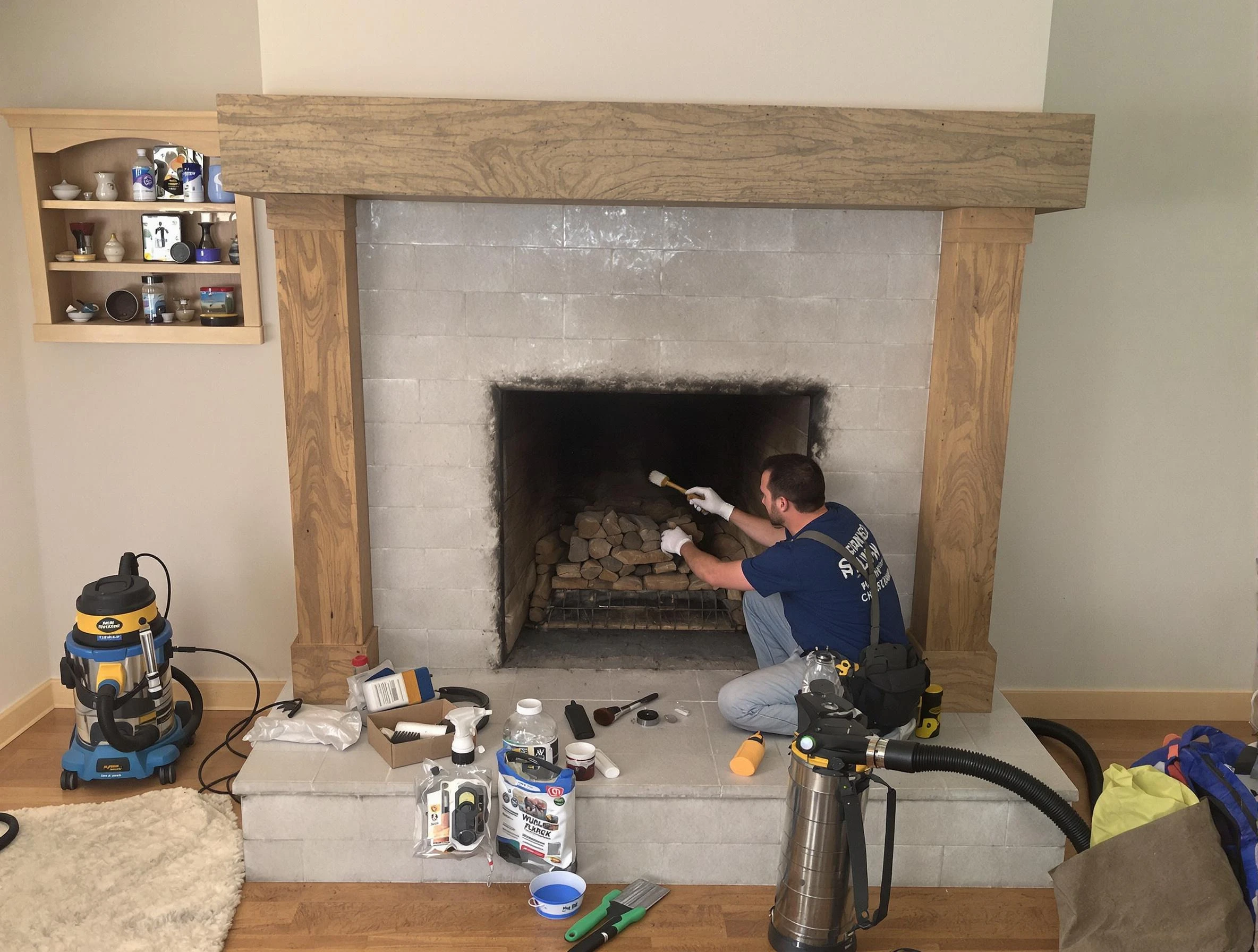 Detailed creosote removal process by Fall River Chimney Sweep in Fall River, MA