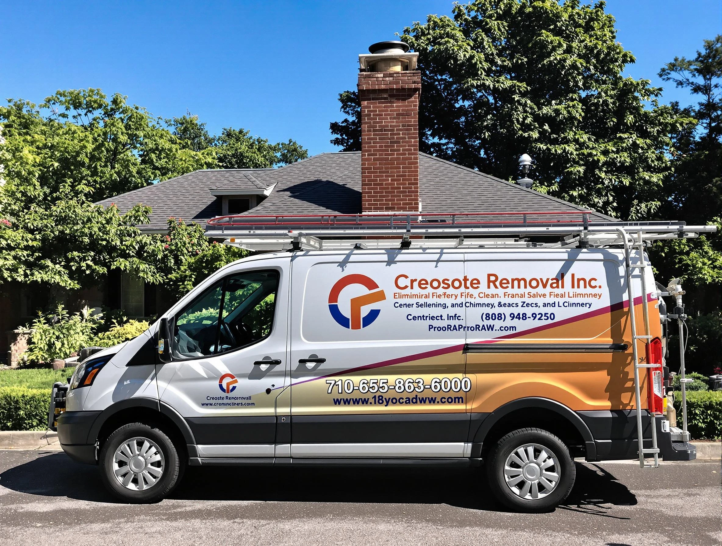 Fall River Chimney Sweep technician removing creosote safely in Fall River, MA